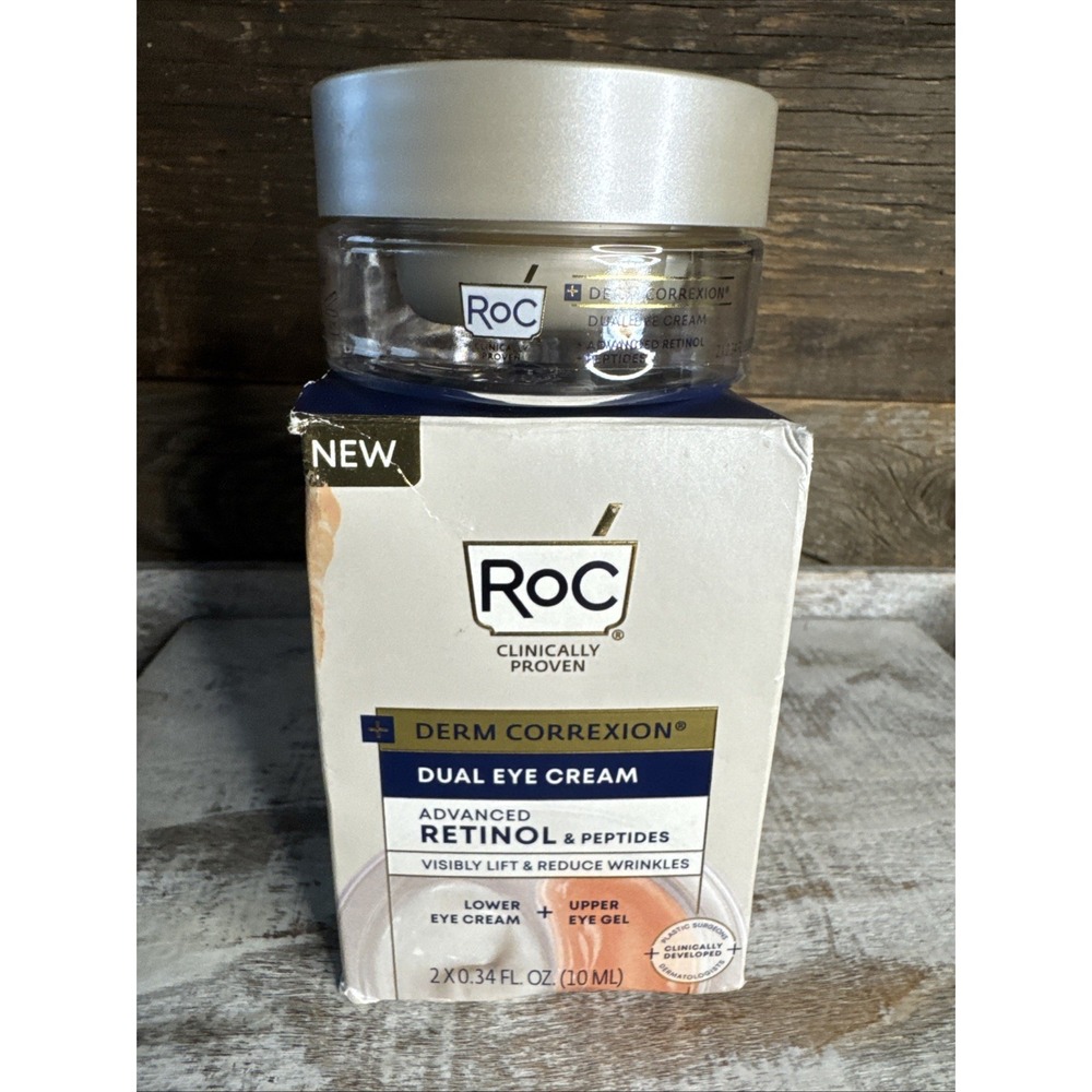 RoC Derm‎ Correxion Dual Eye Cream Retinol Peptides 2x0.34oz | MSRP = $30